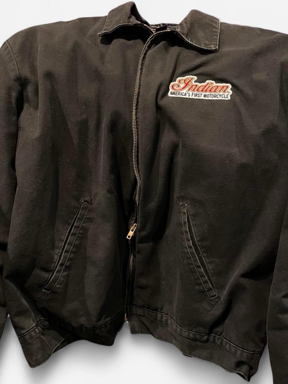 Dickies / Indian Motorcycles Black Zip-Up Bomber Jacket XL